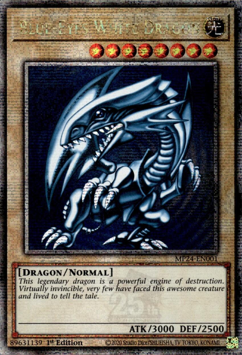 Blue-Eyes White Dragon [MP24-EN001] Quarter Century Secret Rare | Black Swamp Games