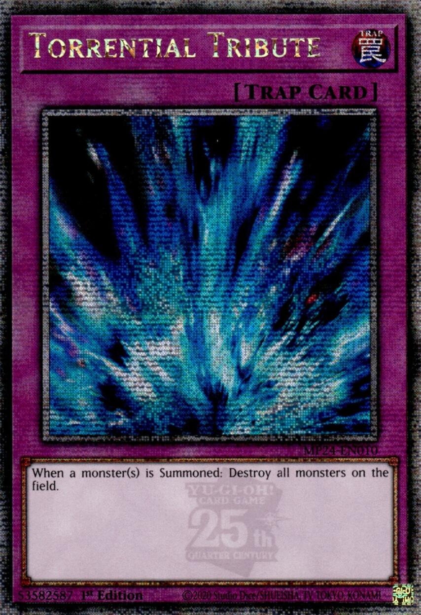 Torrential Tribute [MP24-EN010] Quarter Century Secret Rare | Black Swamp Games