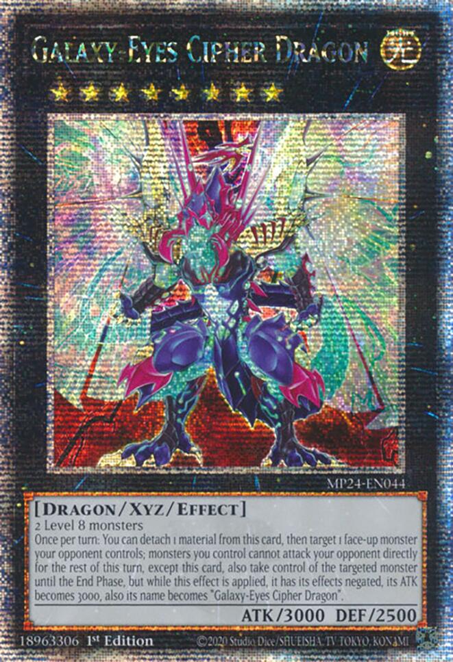 Galaxy-Eyes Cipher Dragon [MP24-EN044] Quarter Century Secret Rare | Black Swamp Games