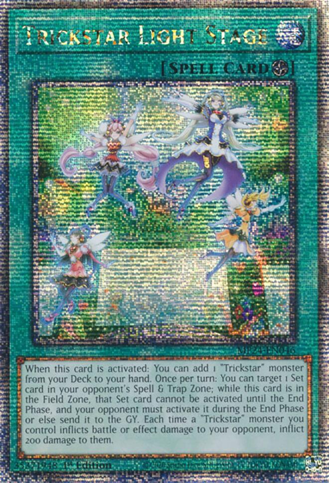 Trickstar Light Stage [MP24-EN046] Quarter Century Secret Rare | Black Swamp Games