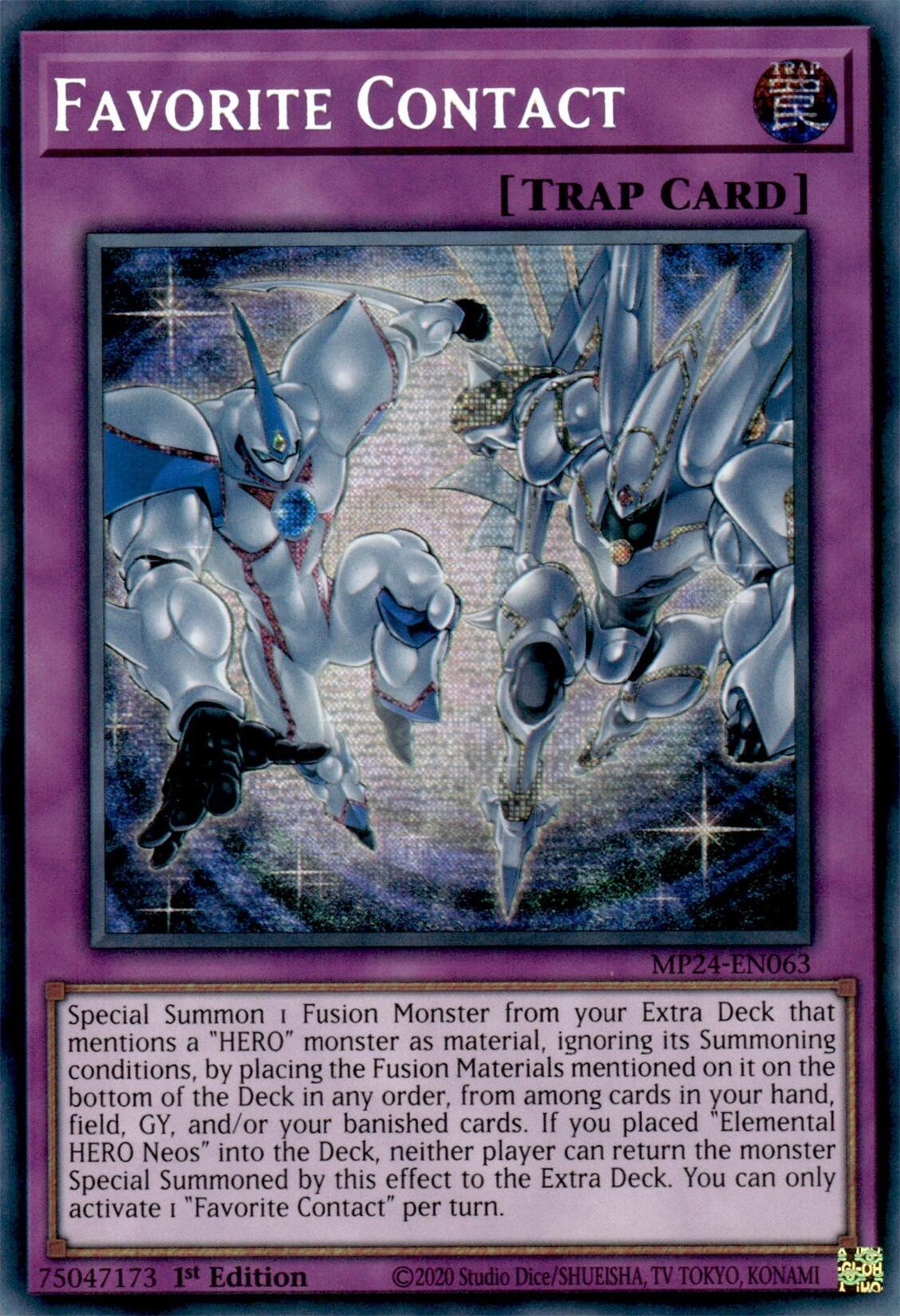 Favorite Contact [MP24-EN063] Prismatic Secret Rare | Black Swamp Games