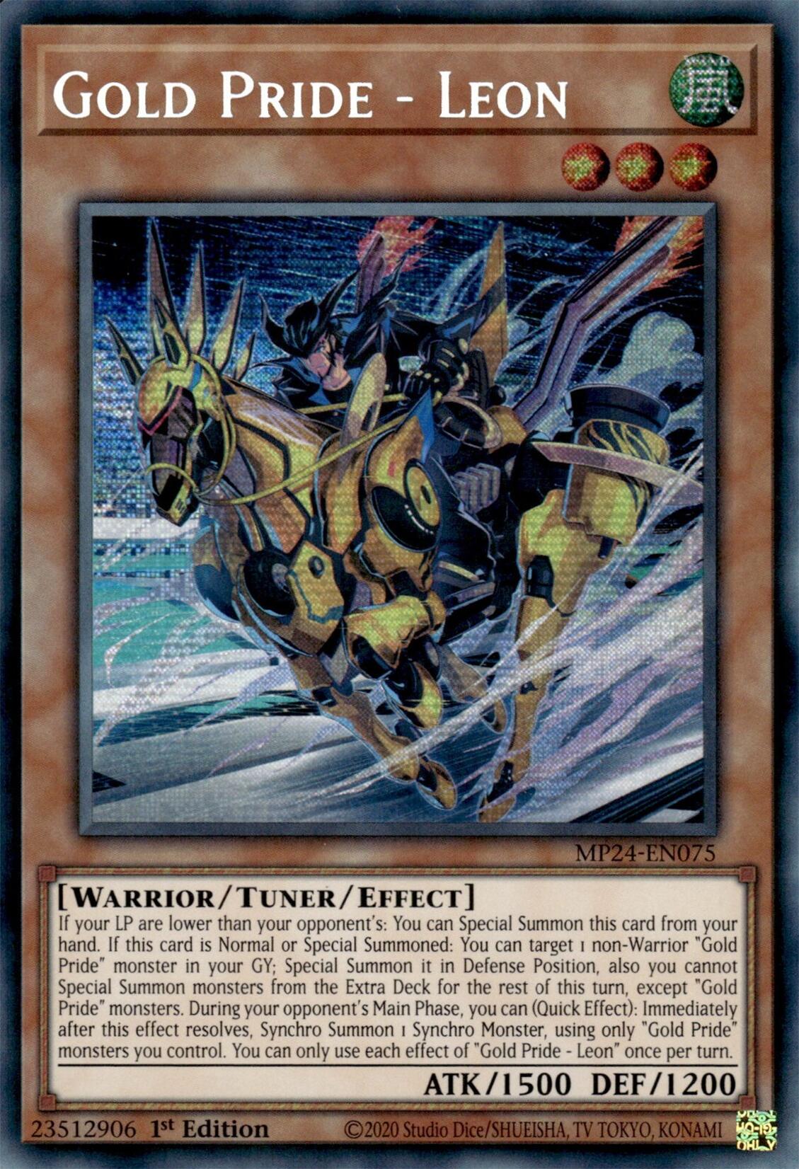 Gold Pride - Leon [MP24-EN075] Prismatic Secret Rare | Black Swamp Games