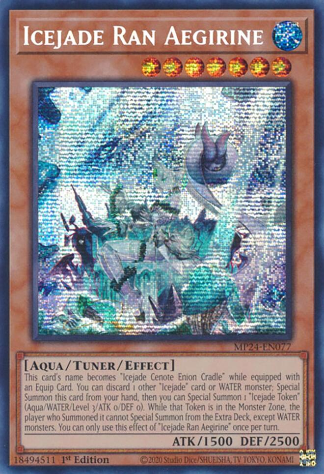 Icejade Ran Aegirine [MP24-EN077] Prismatic Secret Rare | Black Swamp Games