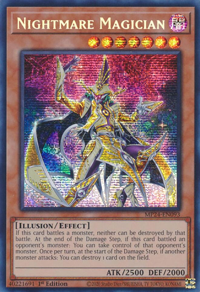 Nightmare Magician [MP24-EN093] Prismatic Secret Rare | Black Swamp Games