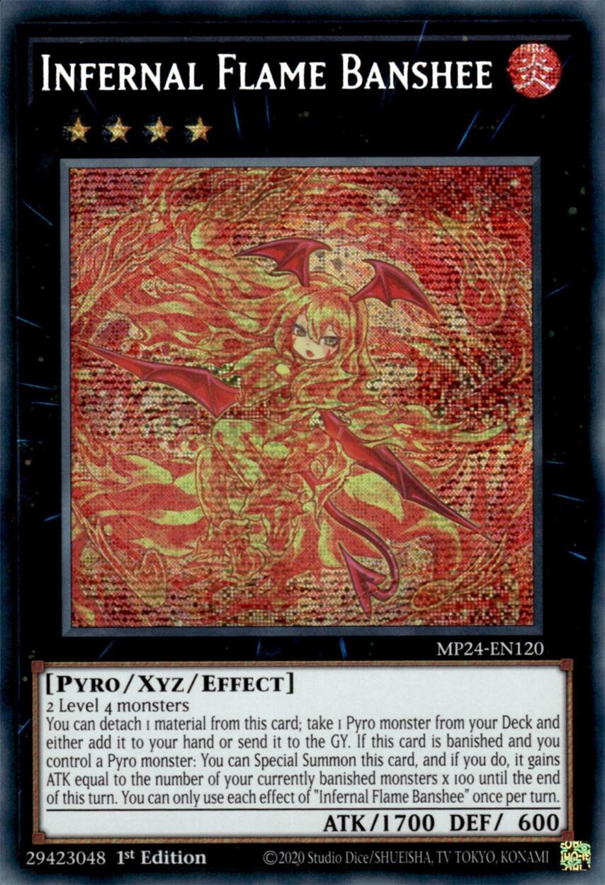 Infernal Flame Banshee [MP24-EN120] Prismatic Secret Rare | Black Swamp Games