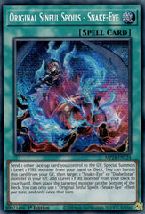 Original Sinful Spoils - Snake-Eye [MP24-EN124] Prismatic Secret Rare | Black Swamp Games