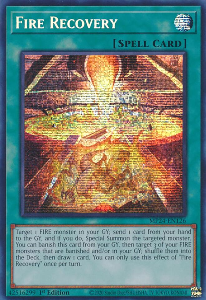 Fire Recovery [MP24-EN126] Prismatic Secret Rare | Black Swamp Games