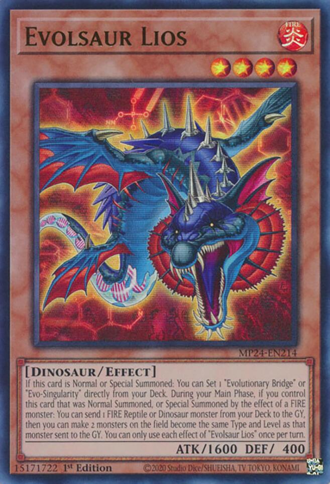 Evolsaur Lios [MP24-EN214] Ultra Rare | Black Swamp Games