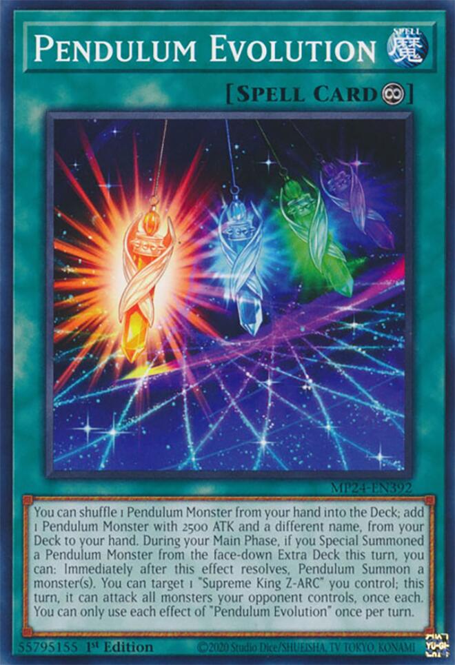 Pendulum Evolution (card) [MP24-EN392] Common | Black Swamp Games