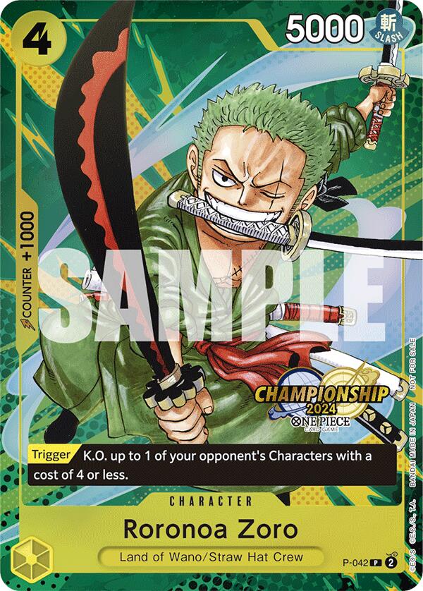 Roronoa Zoro (CS 2024 Event Pack) [One Piece Promotion Cards] | Black Swamp Games