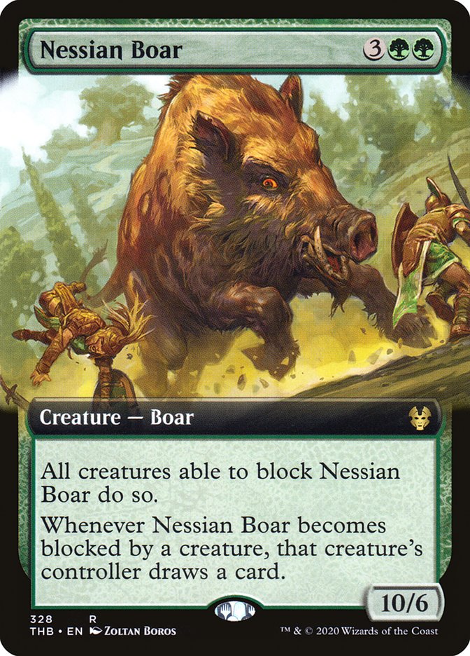 Nessian Boar (Extended Art) [Theros Beyond Death] | Black Swamp Games