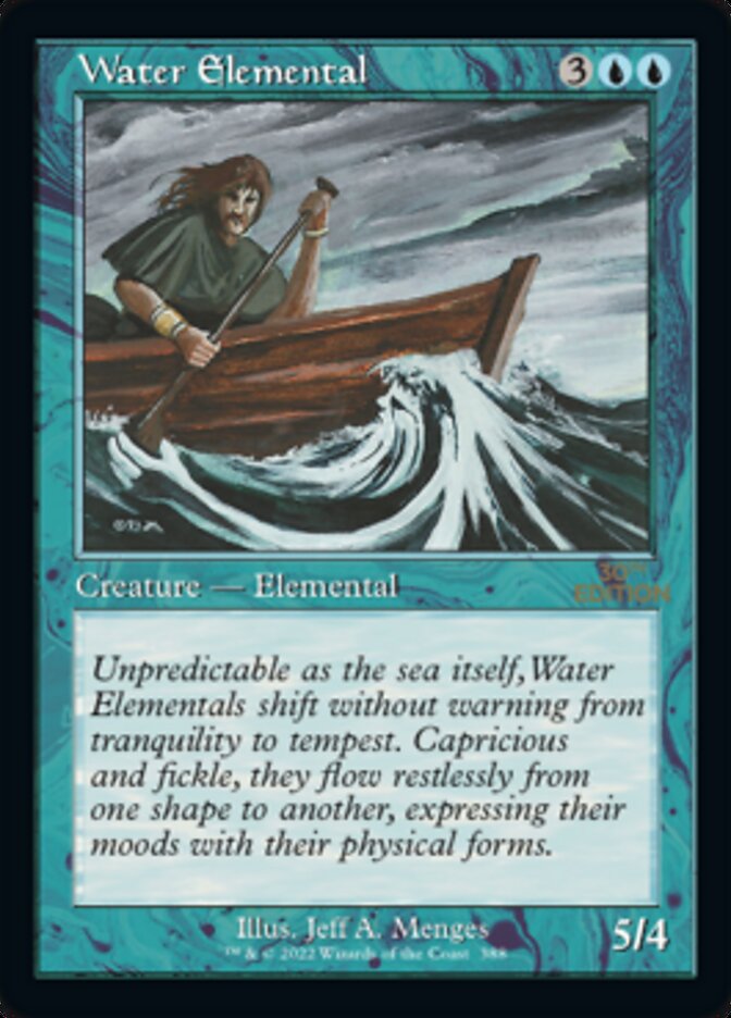Water Elemental (Retro) [30th Anniversary Edition] | Black Swamp Games