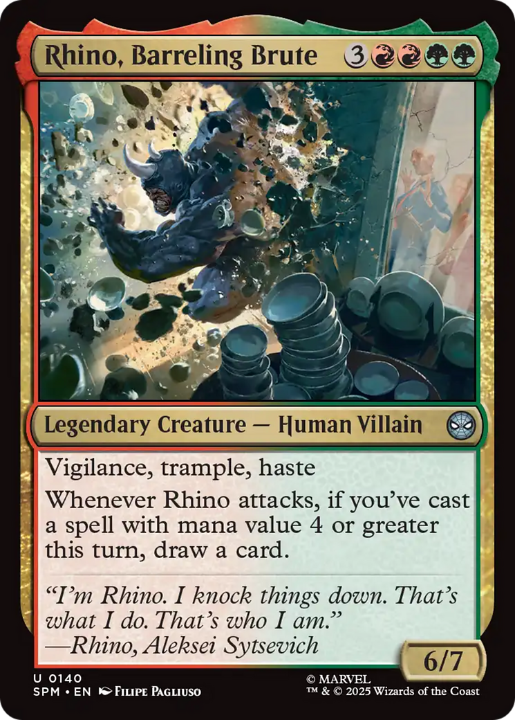 Rhino, Barreling Brute [Marvel's Spider-Man] | Black Swamp Games