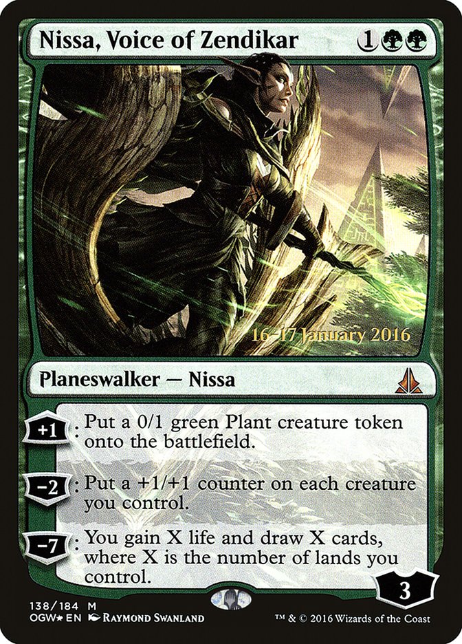 Nissa, Voice of Zendikar [Oath of the Gatewatch Prerelease Promos] | Black Swamp Games