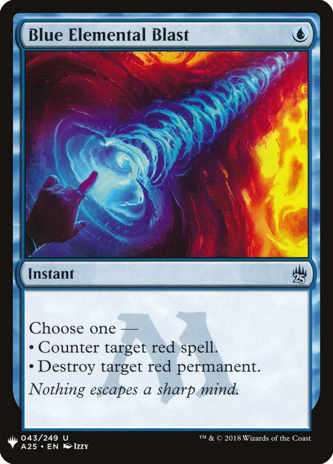 Blue Elemental Blast [Mystery Booster] | Black Swamp Games