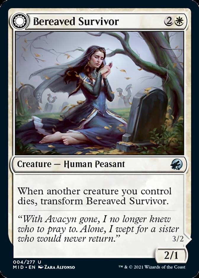 Bereaved Survivor // Dauntless Avenger [Innistrad: Midnight Hunt] | Black Swamp Games