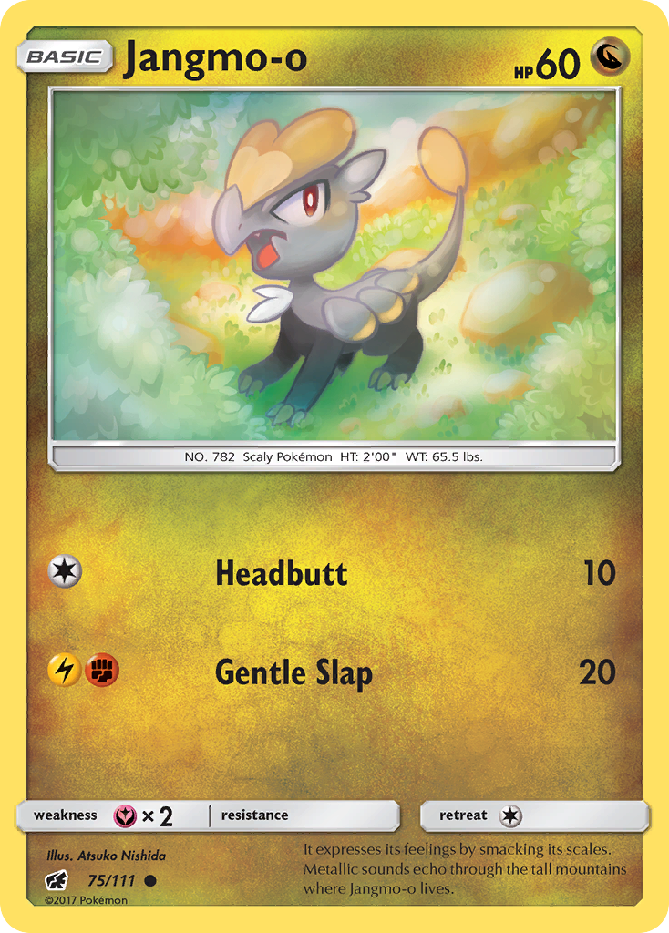 Jangmo-o (75/111) [Sun & Moon: Crimson Invasion] | Black Swamp Games