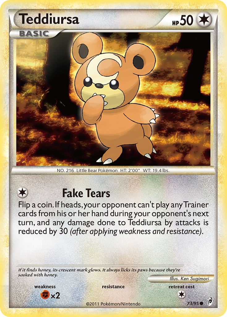 Teddiursa (73/95) [HeartGold & SoulSilver: Call of Legends] | Black Swamp Games
