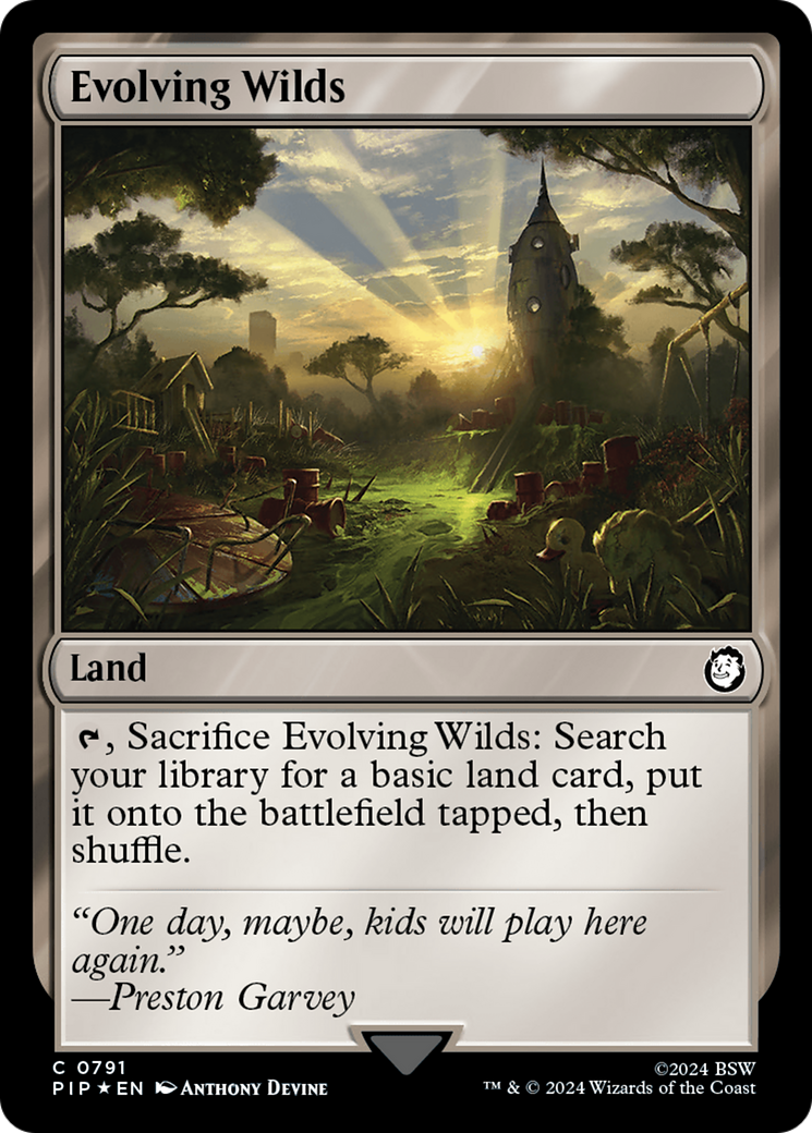 Evolving Wilds (Surge Foil) [Fallout] | Black Swamp Games