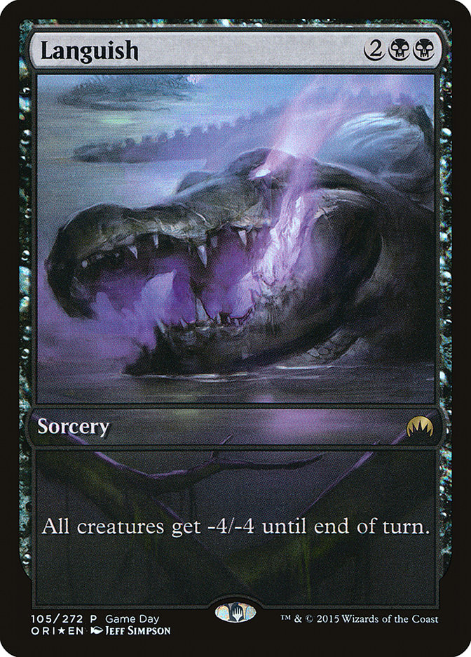 Languish (Game Day) (Full Art) [Magic Origins Promos] | Black Swamp Games