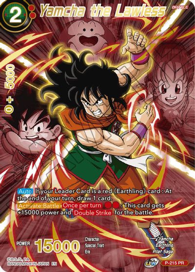 Yamcha the Lawless (Alternate Art) (P-215) [Special Anniversary Set 2021] | Black Swamp Games