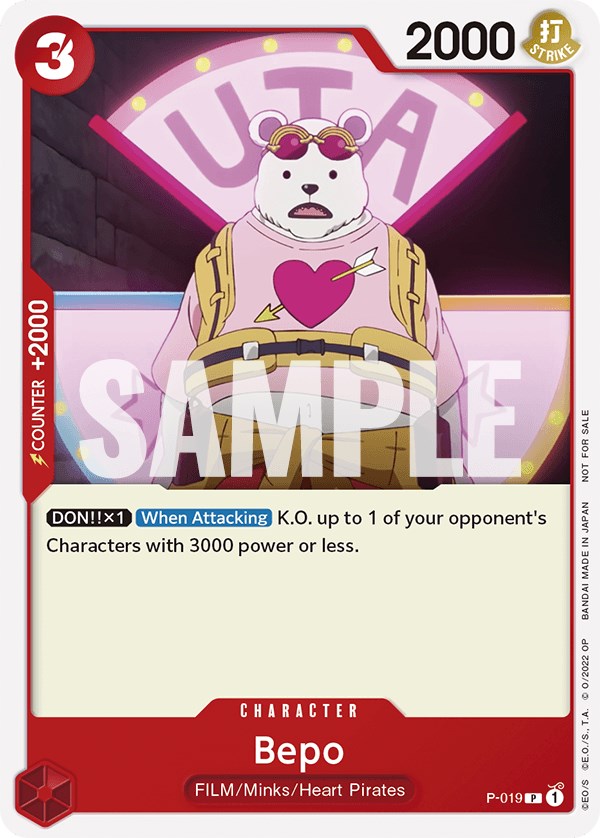 Bepo (One Piece Film Red) [One Piece Promotion Cards] | Black Swamp Games