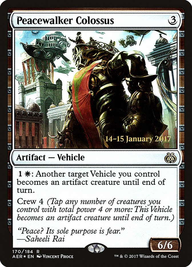 Peacewalker Colossus [Aether Revolt Prerelease Promos] | Black Swamp Games