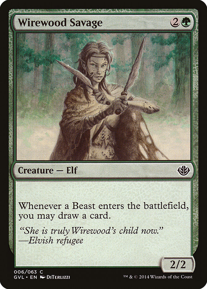 Wirewood Savage (Garruk vs. Liliana) [Duel Decks Anthology] | Black Swamp Games