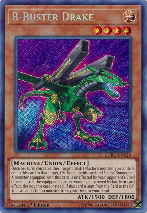 B-Buster Drake [LCKC-EN020] Secret Rare | Black Swamp Games