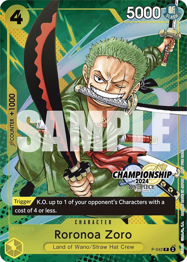 Roronoa Zoro (CS 2024 Event Pack Finalist) [One Piece Promotion Cards] | Black Swamp Games