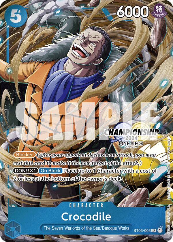 Crocodile (CS 2024 Celebration Pack) [One Piece Promotion Cards] | Black Swamp Games