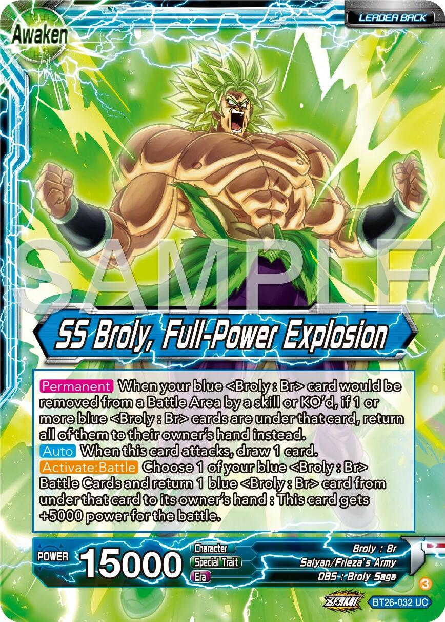 Broly // SS Broly, Full-Power Explosion (BT26-032) [Ultimate Advent] | Black Swamp Games