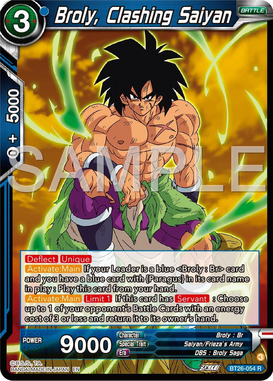 Broly, Clashing Saiyan (BT26-054) [Ultimate Advent] | Black Swamp Games