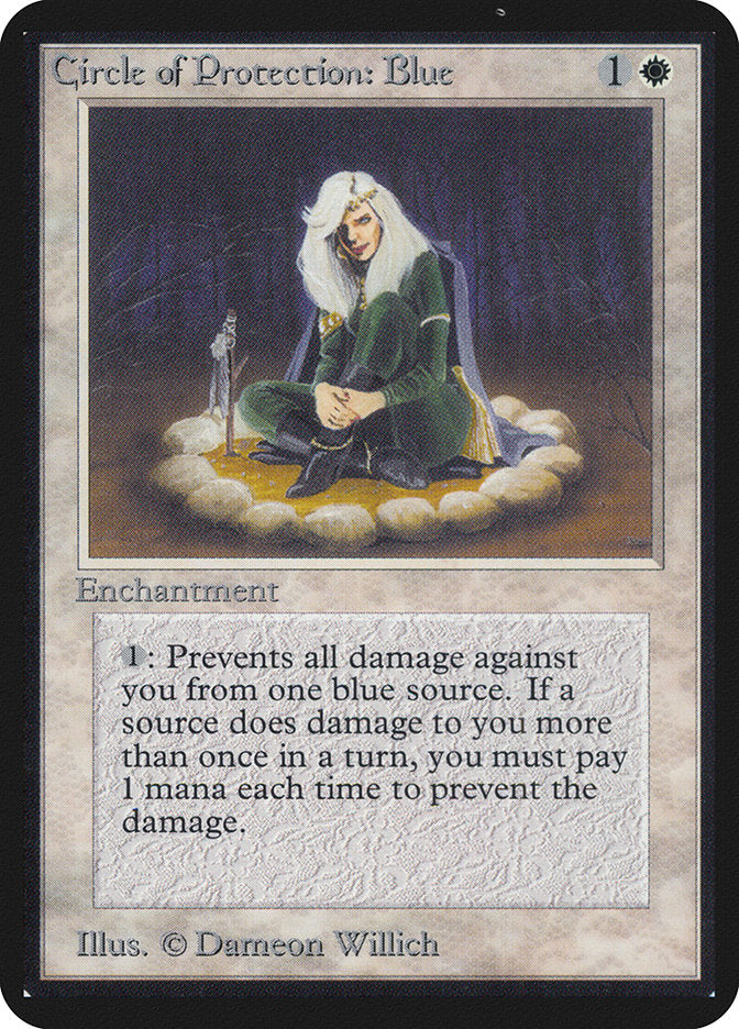 Circle of Protection: Blue [Alpha Edition] | Black Swamp Games