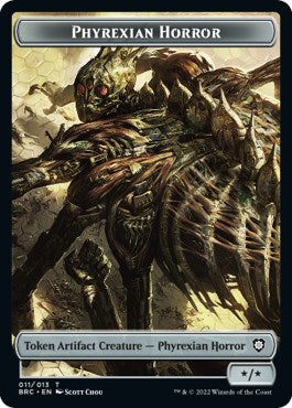Servo // Phyrexian Horror Double-Sided Token [The Brothers' War Commander Tokens] | Black Swamp Games