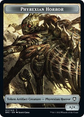 Servo // Phyrexian Horror Double-Sided Token [The Brothers' War Commander Tokens] | Black Swamp Games