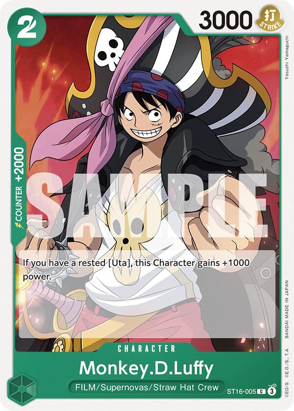 Monkey.D.Luffy [Starter Deck: GREEN Uta] | Black Swamp Games