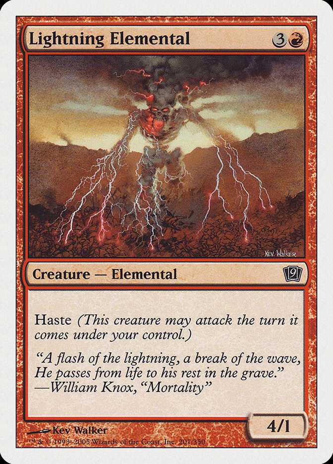 Lightning Elemental [Ninth Edition] | Black Swamp Games