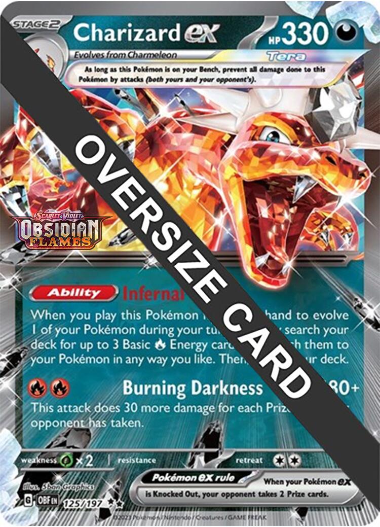 Charizard ex (125/197 - Jumbo Card) [Scarlet & Violet: Obsidian Flames] | Black Swamp Games