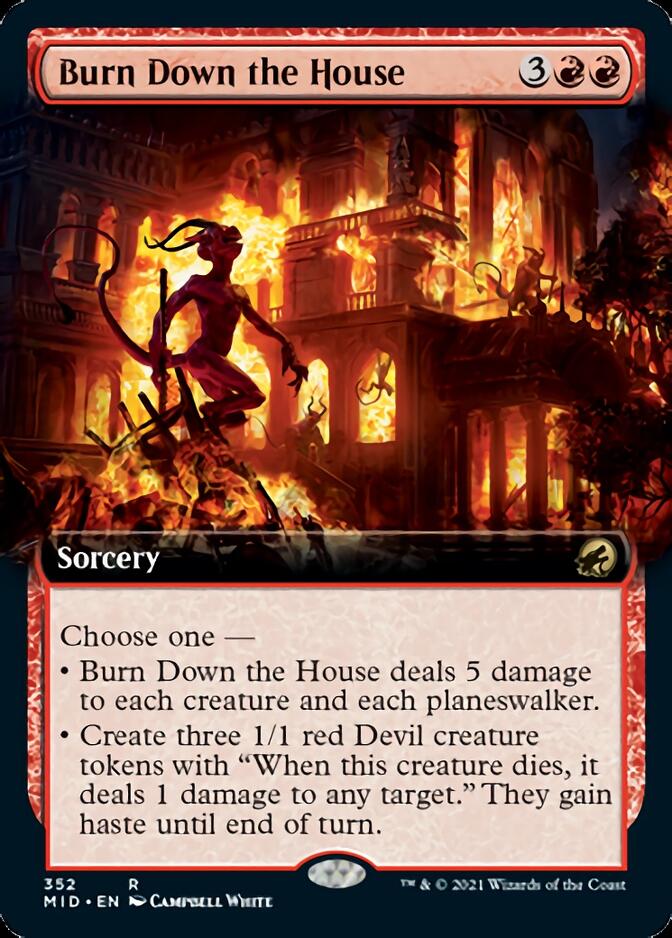 Burn Down the House (Extended Art) [Innistrad: Midnight Hunt] | Black Swamp Games