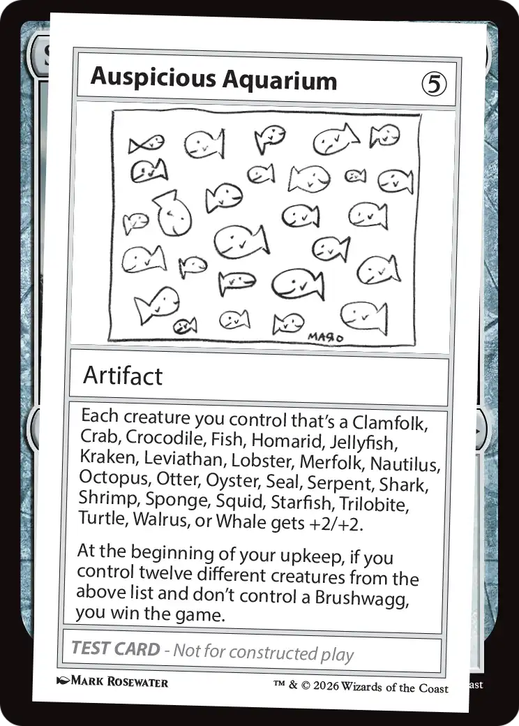 Auspicious Aquarium [Mystery Booster Playtest Cards] | Black Swamp Games