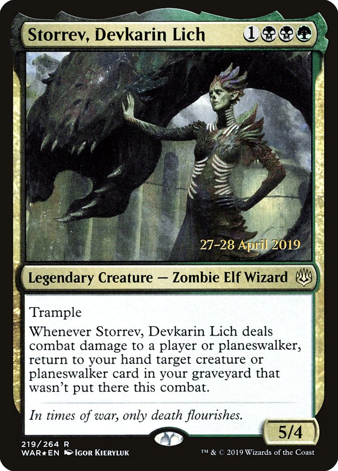Storrev, Devkarin Lich [War of the Spark Prerelease Promos] | Black Swamp Games