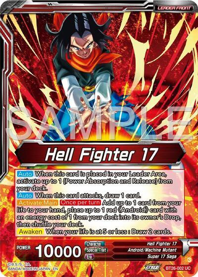 Hell Fighter 17 // Super 17, Anti-Saiyan Killing Machine (Alternate Art) (BT26-002) [Ultimate Advent] | Black Swamp Games