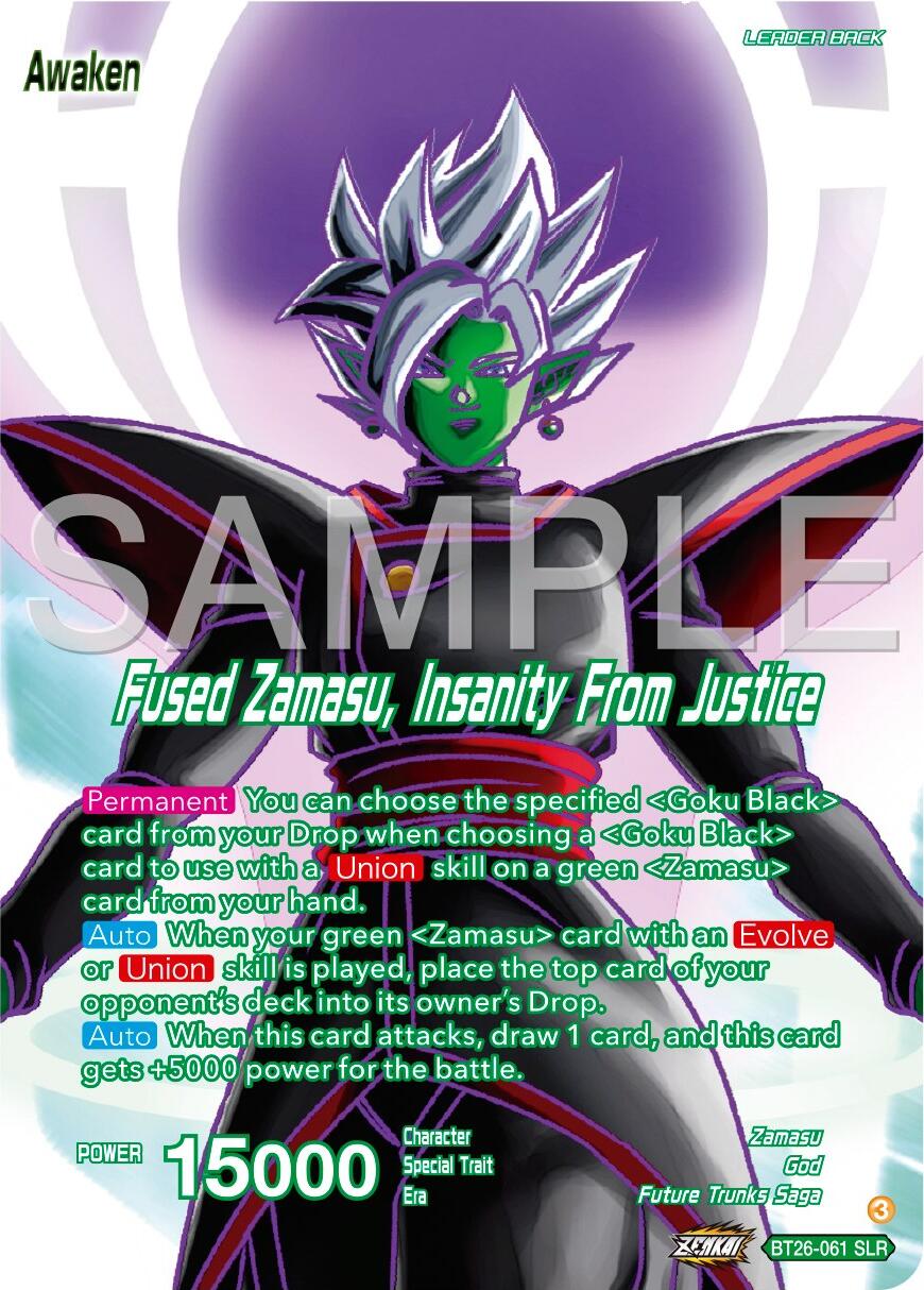 Zamasu // Fused Zamasu, Insanity From Justice (Alternate Art) (BT26-061) [Ultimate Advent] | Black Swamp Games