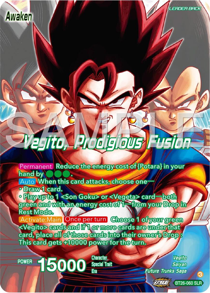 Son Goku & Vegeta // Vegito, Prodigious Fusion (Alternate Art) (BT26-060) [Ultimate Advent] | Black Swamp Games