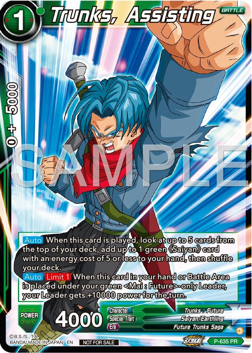 Trunks, Assisting (Zenkai Series Tournament Pack Vol.9) (P-635) [Promotion Cards] | Black Swamp Games