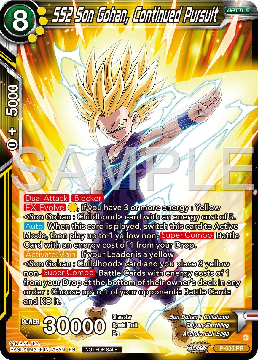 SS2 Son Gohan, Continued Pursuit (Zenkai Series Tournament Pack Vol.9) (P-636) [Promotion Cards] | Black Swamp Games