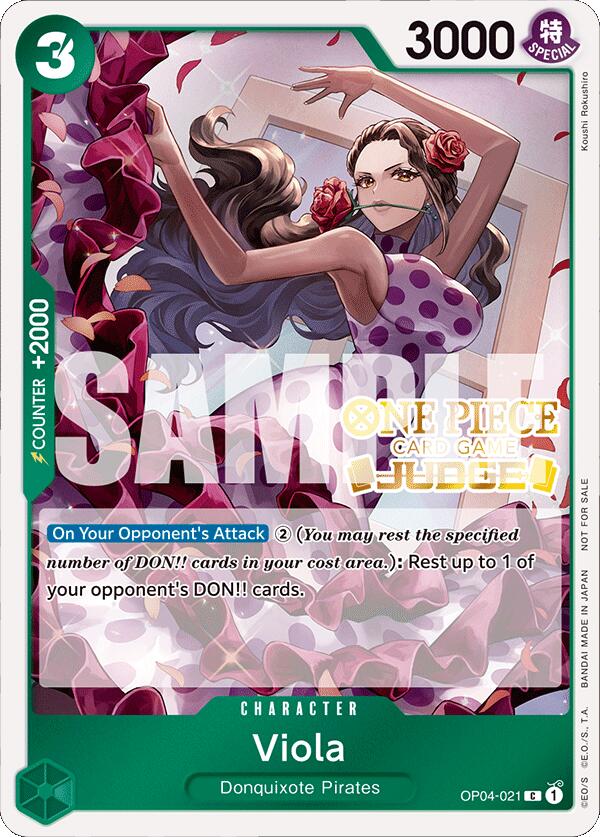 Viola (Judge Pack Vol. 4) [One Piece Promotion Cards] | Black Swamp Games