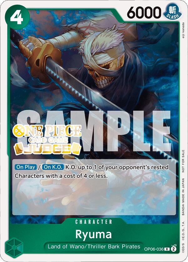 Ryuma (Judge Pack Vol. 4) [One Piece Promotion Cards] | Black Swamp Games