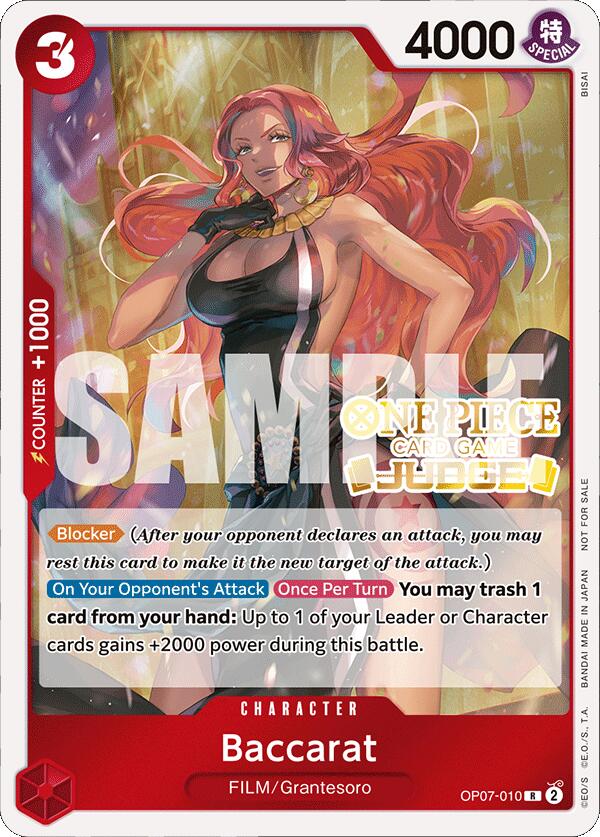 Baccarat (Judge Pack Vol. 4) [One Piece Promotion Cards] | Black Swamp Games